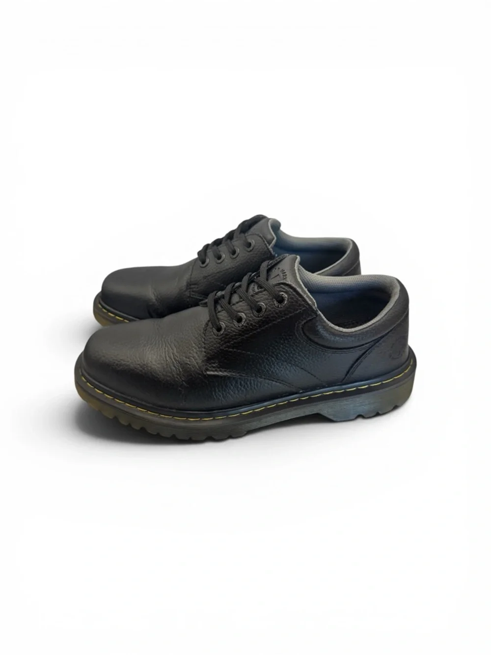 Dr Martens Ashfeld Black Grainy Comfy Shoes Size 9 Top Lace Up Ankle Cushioned